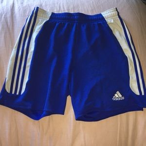 Blue adidas clima365 shorts